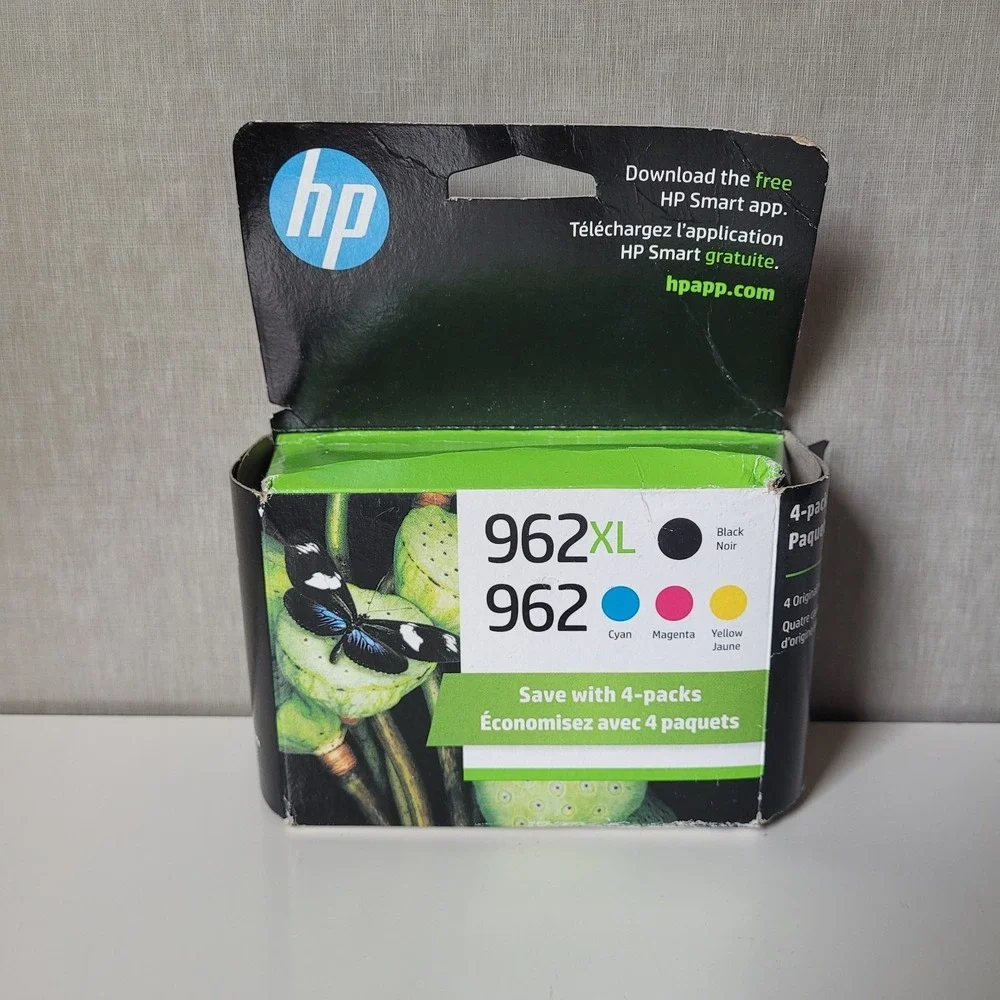 HP 962 / 962XL NEW Original Ink 4-Pack Combo (Black, C, M, Y) Jan 2027 Warranty